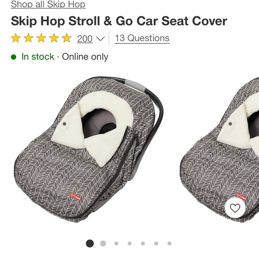 Skip hop car seat cover